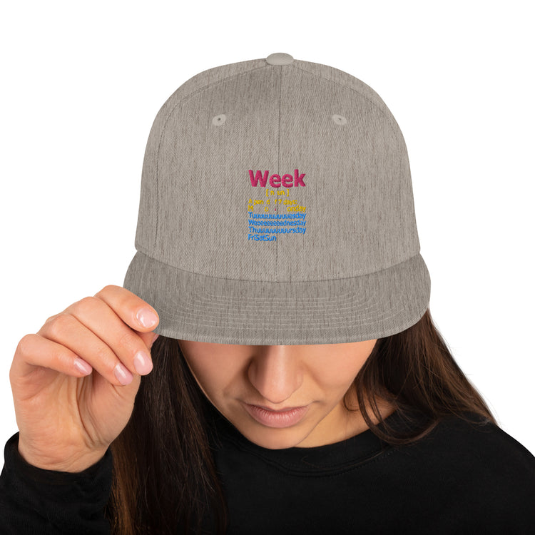 Snapback Hat Humorous De-stressed Loosen Decompress Sayings Novelty Mellow Positiveness Phrases Slogan Lover