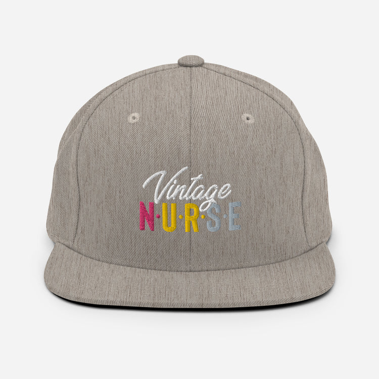 Snapback Hat Novelty Vintage Nurse Retro Medical Professional Hilarious Licensed Hospital Staff Tech Expert Fan