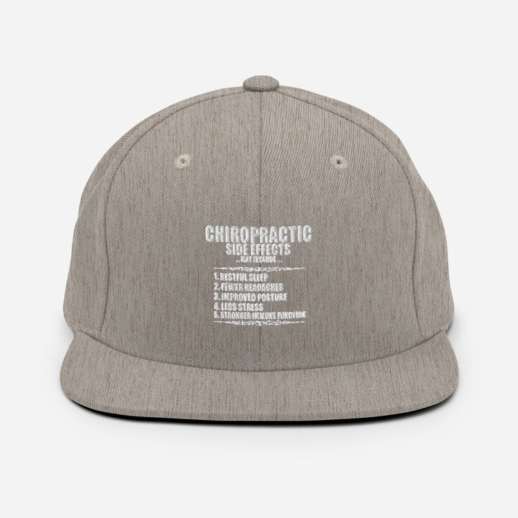 Snapback Hat Chiropractic Side Effects Orthopedic Bone Spinal Expert Physician Medicine Fun