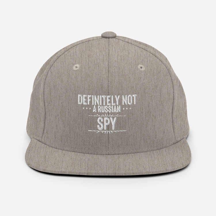 Snapback Hat Definitely Not A Russian Spy Agent Sidekick Lover Intelligence Surveillance