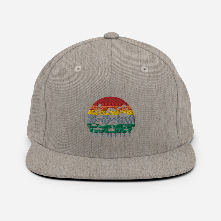 Snapback Hat Embroidered patches Old-Fashioned Planting Trees Meditating Fitness Cultivating Gardening Lover