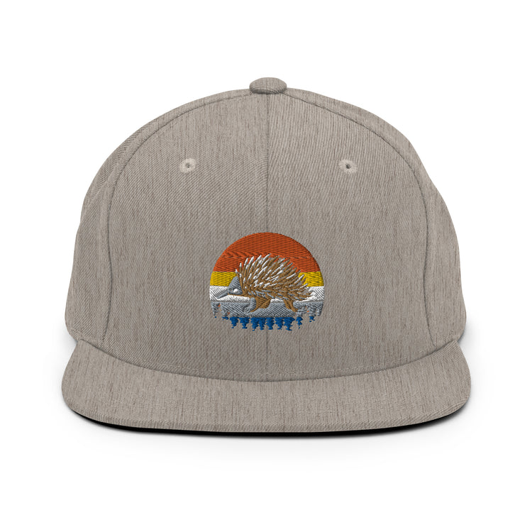 Snapback Hat Hilarious Nostalgic Guinea Old-Fashioned Domesticated Porcupine Gnawer Hedgepig