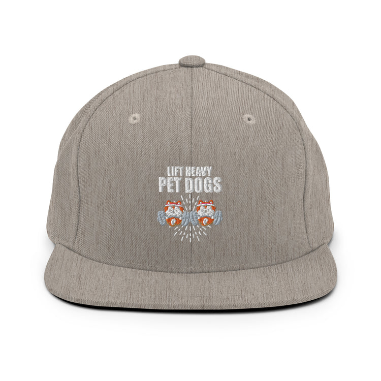 Snapback Hat Humorous Pet Dog Weightlifting Physical Novelty Fitness Out Bodybuilding Fan