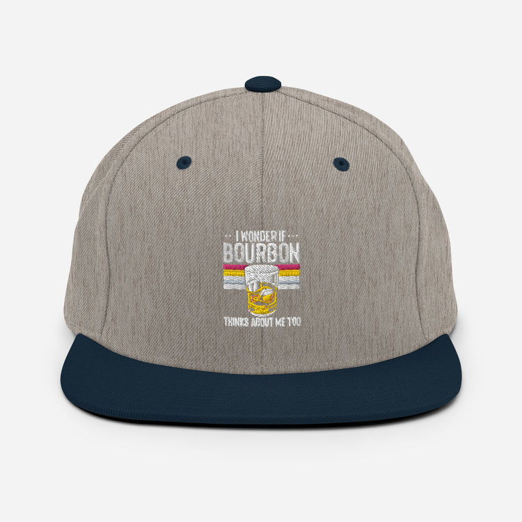 Snapback Hat Hilarious Alcoholic Bourbon Drink Lover Beverage Tastes Pun Humorous Fermented Wine Drinks Party Fun