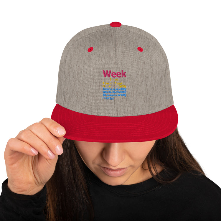 Snapback Hat Humorous De-stressed Loosen Decompress Sayings Novelty Mellow Positiveness Phrases Slogan Lover