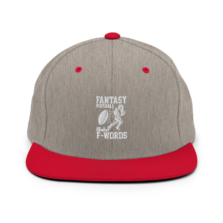 Snapback Hat Humorous Fantasy Football Extreme Field Sports Group Strategic Player Competitiveness