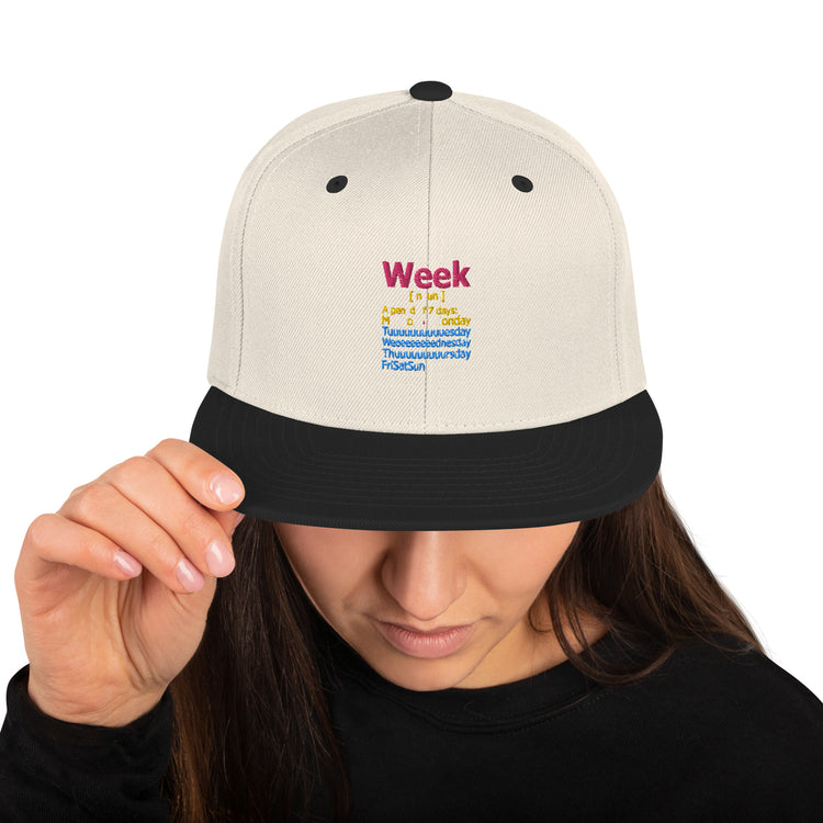 Snapback Hat Humorous De-stressed Loosen Decompress Sayings Novelty Mellow Positiveness Phrases Slogan Lover