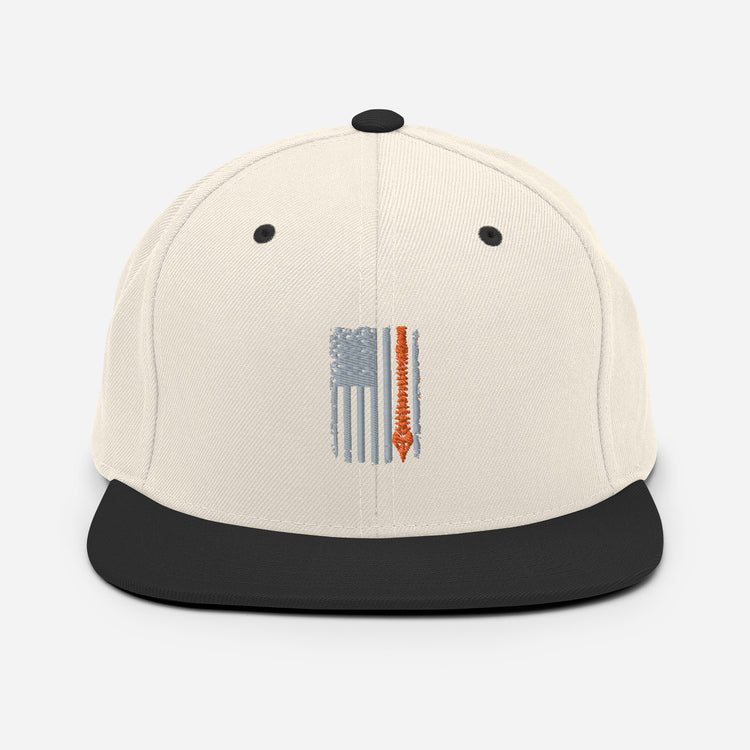 Snapback Hat Hilarious Chiropractor Nationalistic Nationalism Physician Humorous Banner Orthopedic Osteopathy