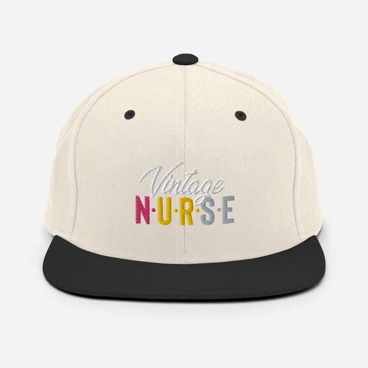 Snapback Hat Novelty Vintage Nurse Retro Medical Professional Hilarious Licensed Hospital Staff Tech Expert Fan