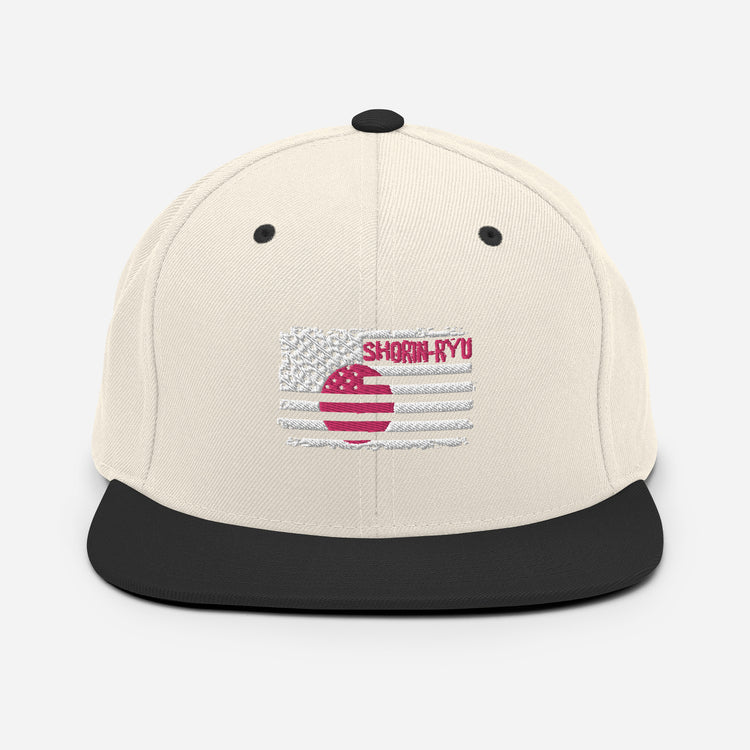 Snapback Hat Shorin-Ryu Nationalistic America Japan Patriotic Nationalism Judo Wrestling