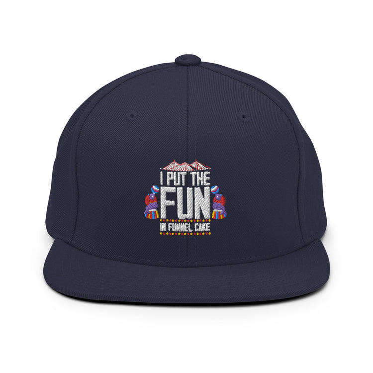 Snapback Hat Hilarious Fun Amusement Leisure Family Bonding Humorous Themed Park Recreation Funfair Bazaar Fan