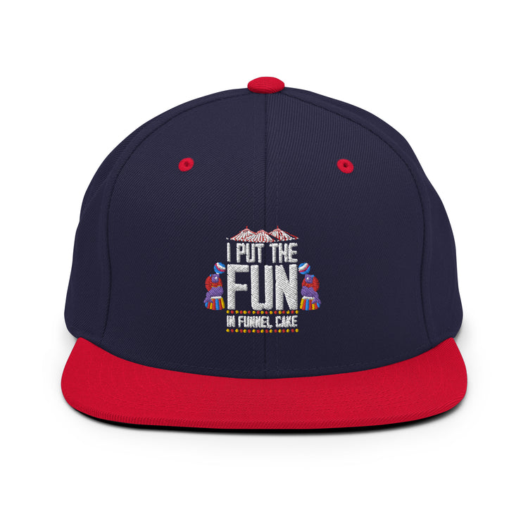 Snapback Hat Hilarious Fun Amusement Leisure Family Bonding Humorous Themed Park Recreation Funfair Bazaar Fan