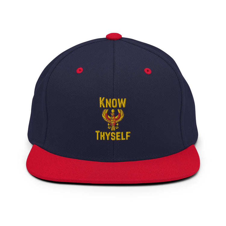 Snapback Hat Humorous Know Thyself Egypt Mythologies Cairo Egyptians Superstitious Beliefs