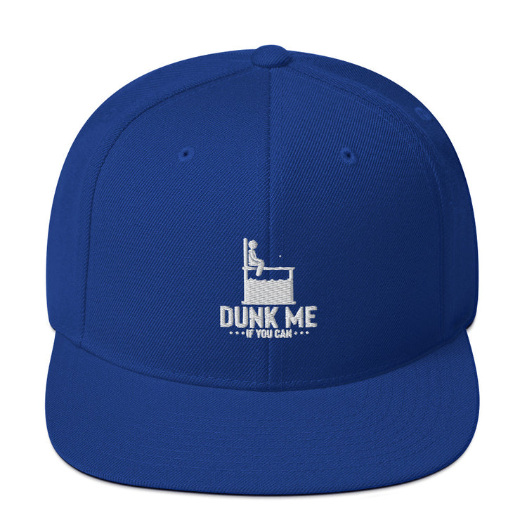 Snapback Hat Hilarious Dunk Tank Family Bonding Leisure Entertainment Humorous Fun Play Pitching Swimming Enthusiast