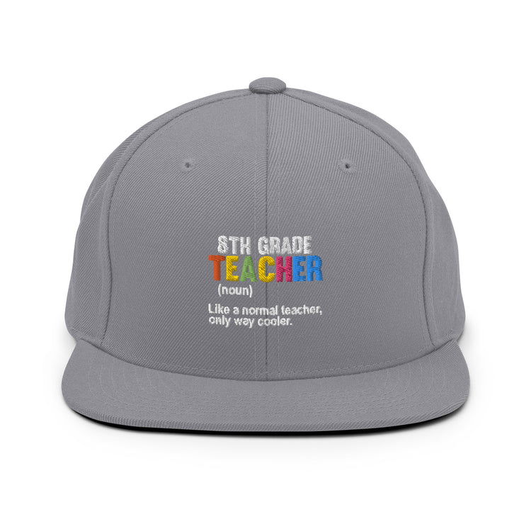 Snapback Hat Humorous Instructor Professor Education Tutor Schoolteacher Schoolmistress Pedagogy Teaching Lover