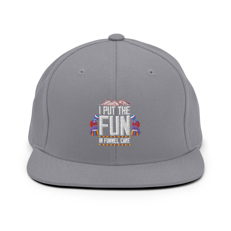 Snapback Hat Hilarious Fun Amusement Leisure Family Bonding Humorous Themed Park Recreation Funfair Bazaar Fan