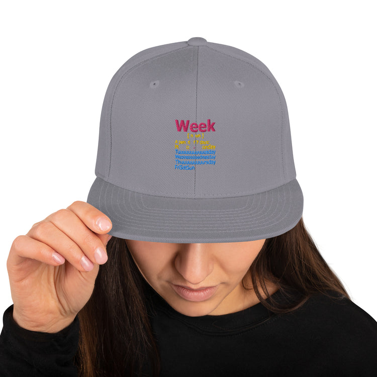 Snapback Hat Humorous De-stressed Loosen Decompress Sayings Novelty Mellow Positiveness Phrases Slogan Lover