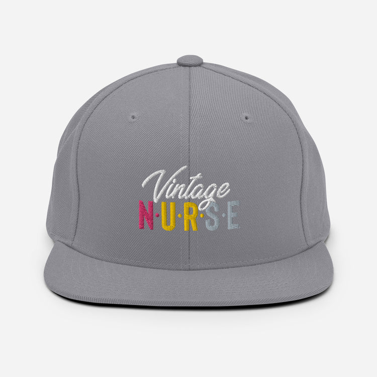 Snapback Hat Novelty Vintage Nurse Retro Medical Professional Hilarious Licensed Hospital Staff Tech Expert Fan