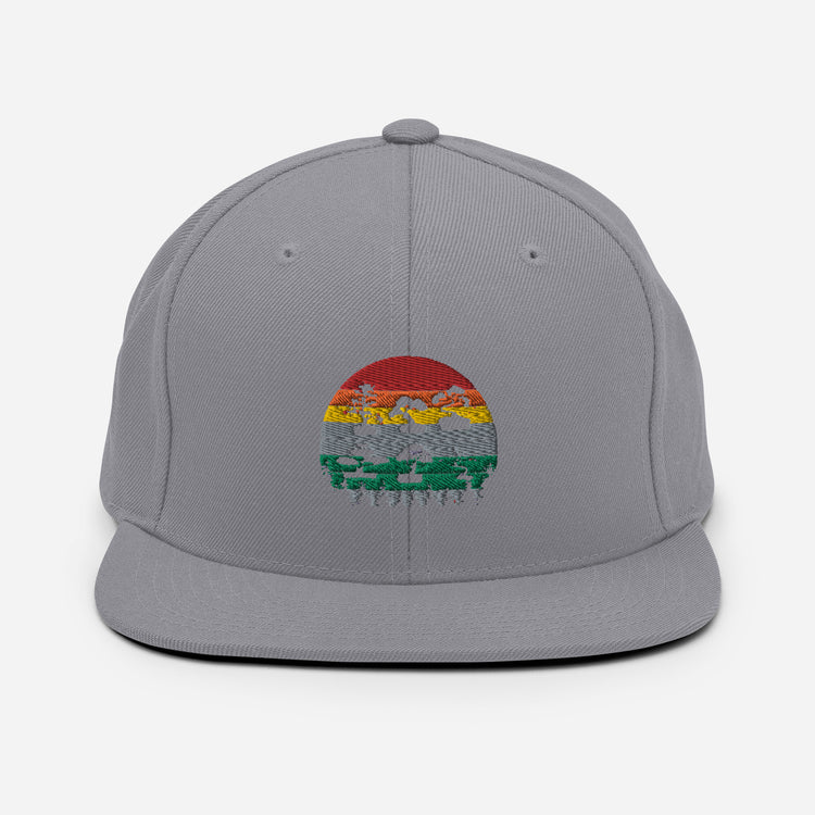 Snapback Hat Embroidered patches Old-Fashioned Planting Trees Meditating Fitness Cultivating Gardening Lover