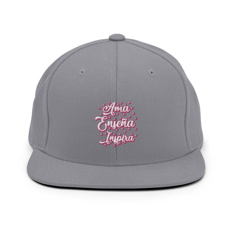 Snapback Hat Novelty Ama Teach Inspiring Hispanic Instructor Teaching Spaniards School teacher