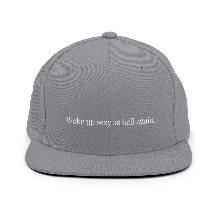 Snapback Hat Novelty Sexy As Hell Again Comical Sarcastic Sayings Fan Phrases Lover