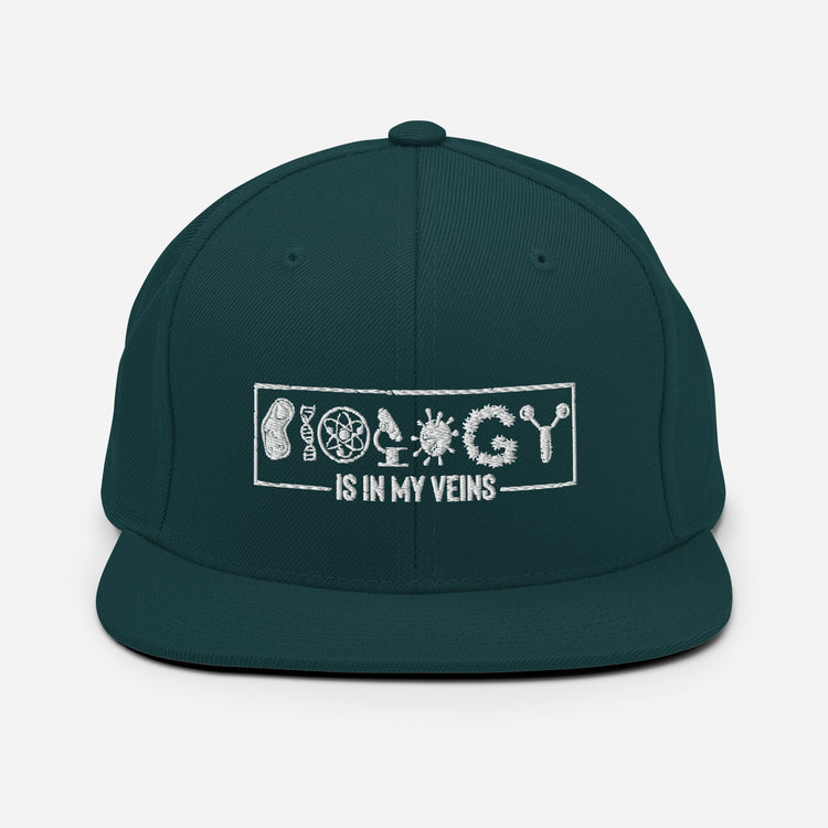 Snapback Hat Novelty Living Scientist Technician Technologist Biologist Hilarious Naturalist Ecologist Organisms