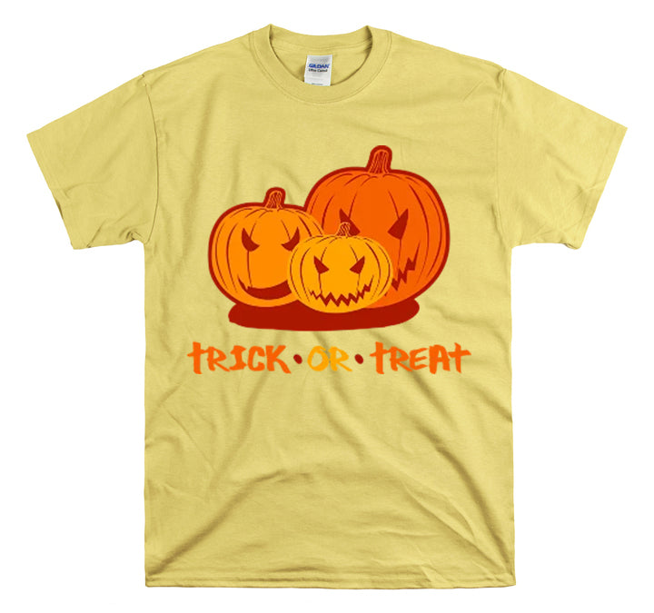 Shirt Funny Trick Or Treat Pumpkin Jack O Halloween Playful costume Lantern Graphic T-Shirt Unisex Heavy Cotton Tee