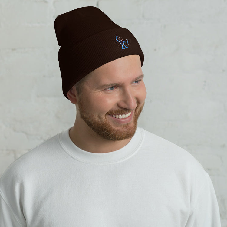 Cuffed Beanie Hilarious Astrology Constellations Astrophysics Horoscope Humorous Stargazing