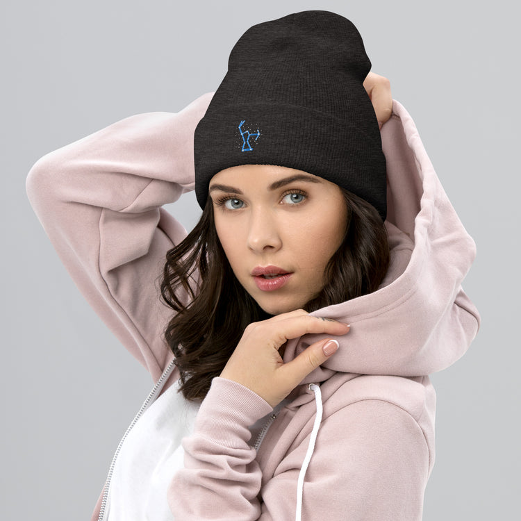 Cuffed Beanie Hilarious Astrology Constellations Astrophysics Horoscope Humorous Stargazing