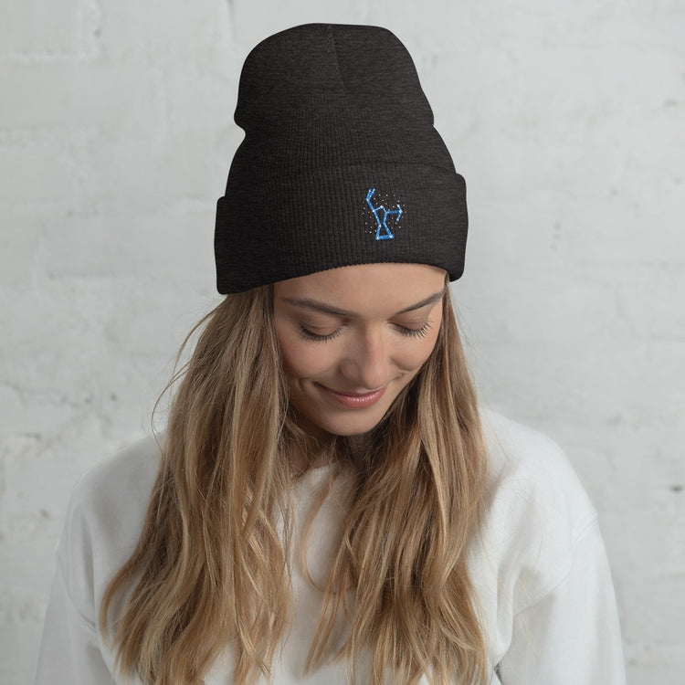 Cuffed Beanie Hilarious Astrology Constellations Astrophysics Horoscope Humorous Stargazing