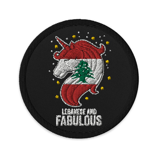 Embroidered patches Humorous Lebanese Christmas Magical Horse Nationalism Chauvinistic Holidays