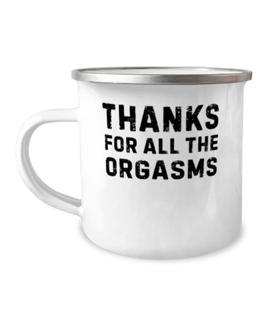 Camper Mug 12oz Camper Mug 12oz Novelty Thanks For The Orgasm Sarcastic Boyfriend Pun | Funny Saying Thanks For all the orgasms Sarcasm Women Men