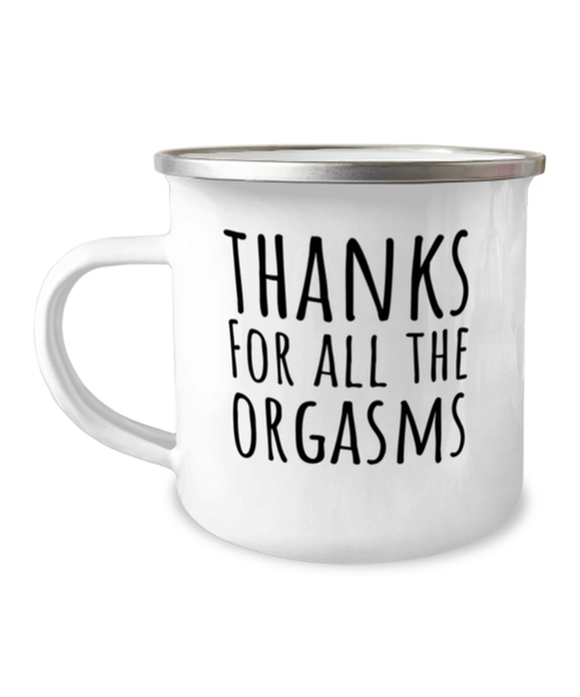 Camper Mug 12oz Camper Mug 12oz Novelty Thanks For The Orgasm Boyfriend Sarcasm | Funny Saying Thanks For all the orgasms Sarcastic Women Men