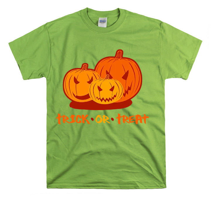 Shirt Funny Trick Or Treat Pumpkin Jack O Halloween Playful costume Lantern Graphic T-Shirt Unisex Heavy Cotton Tee