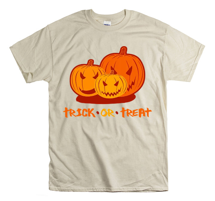 Shirt Funny Trick Or Treat Pumpkin Jack O Halloween Playful costume Lantern Graphic T-Shirt Unisex Heavy Cotton Tee