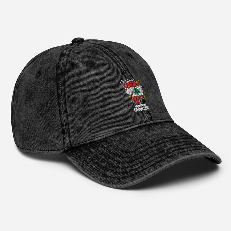 Vintage Cotton Twill Cap Humorous Lebanese Christmas Magical Horse Nationalism Chauvinistic Holiday