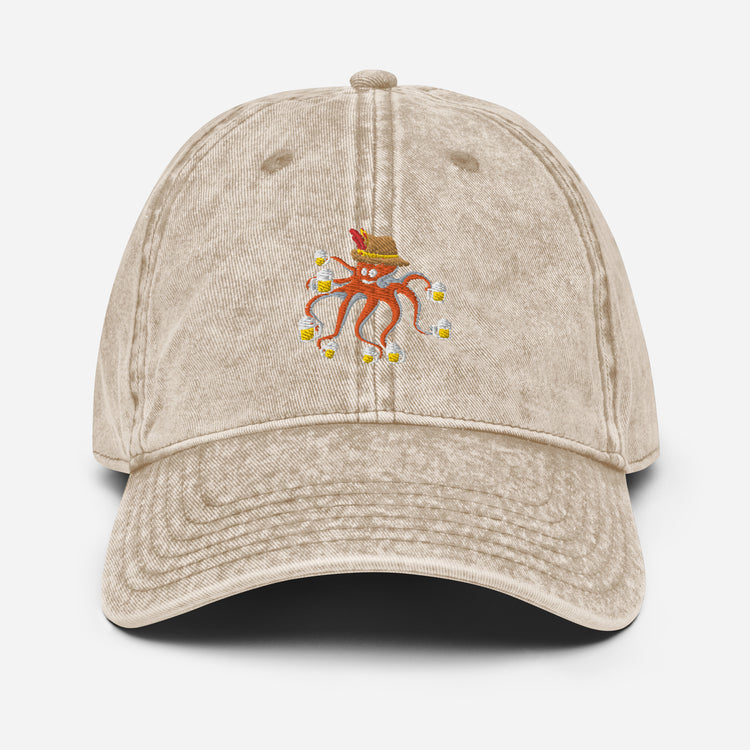 Vintage Cotton Twill Cap  Octo Fermented Alcoholic Beverages Fair Jamboree Brew Brewing Bar Drinks