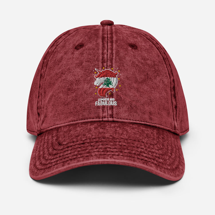 Vintage Cotton Twill Cap Humorous Lebanese Christmas Magical Horse Nationalism Chauvinistic Holiday