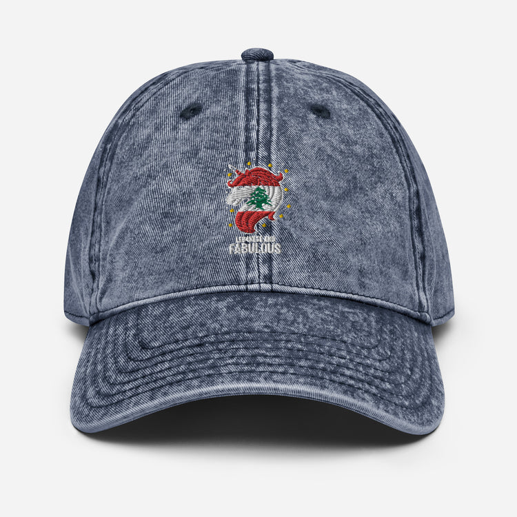 Vintage Cotton Twill Cap Humorous Lebanese Christmas Magical Horse Nationalism Chauvinistic Holiday