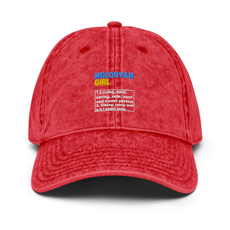 Vintage Cotton Twill Cap  Hilarious Moldovian Nationalistic Nationalism Enthusiast Novelty Patriotic Patriotism Chauvinism