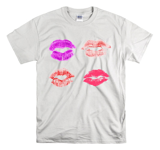 Shirt Funny Lips Kiss Valentines Day Sentimental Sweetheart Romantic Inspired  Sassy T-Shirt Unisex Heavy Cotton Tee