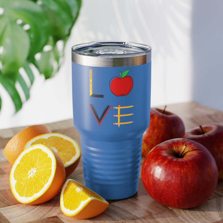 30oz Tumbler Stainless Steel Colors  Funny Teachers Appreciation Love Illustration Books Teacher  Novelty Supportive