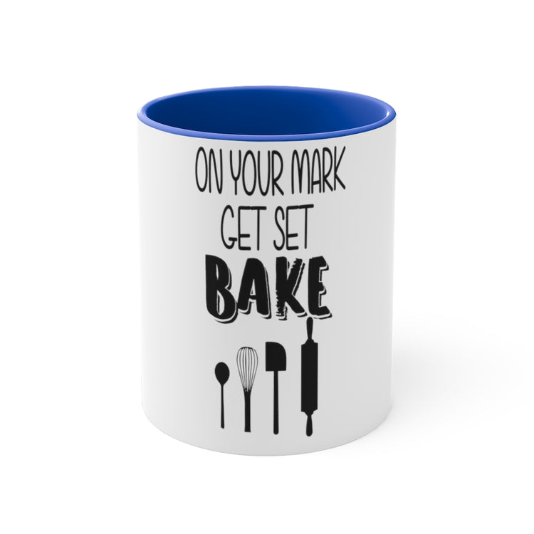 11oz Accent Coffee Mug Colors  Humorous Baking Set Funny Retro Outdoor Adventures Bakers Men Women