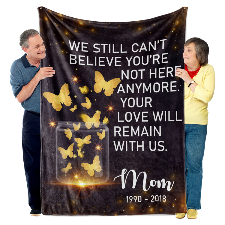 Personalized Name Quote Memorial Blanket