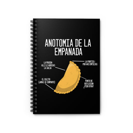 Spiral Notebook Novelty Empanada Sandwiches Spread Spanish Cuisine Humorous Breads Lover Foodie Street Food Empadana