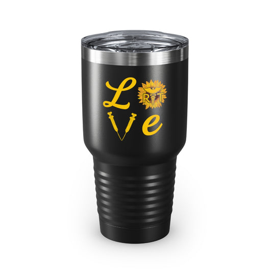 30oz Tumbler Stainless Steel Colors  Humorous Caregiver Attendants Lover Sunflowers Healthcare Funny Medical Practitioner Therapist Nurses