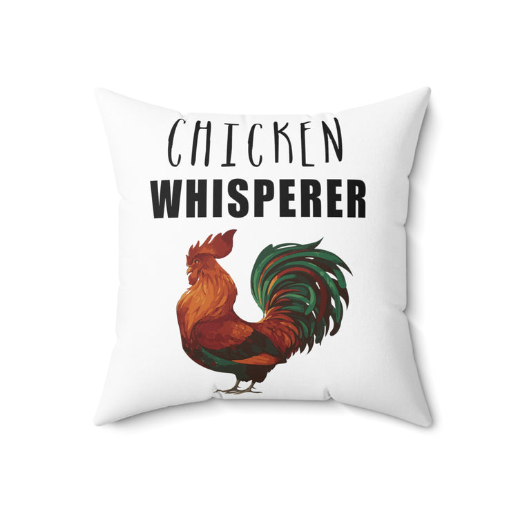 Cool Chickens Lover Poultry Farmer Gift Spun Polyester Square Pillow