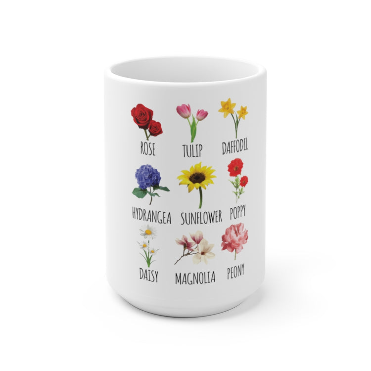 White Ceramic Mug  Humorous Planting Illustration Leaves Definition Gardening Hilarious