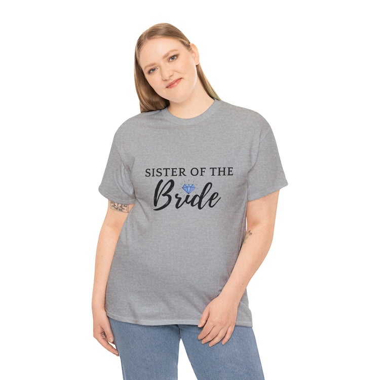 Shirt Funny Supportive Sibling Of Fiancée Bachelorette Bridal Bridesmaid Engagement T-Shirt Unisex Heavy Cotton Tee