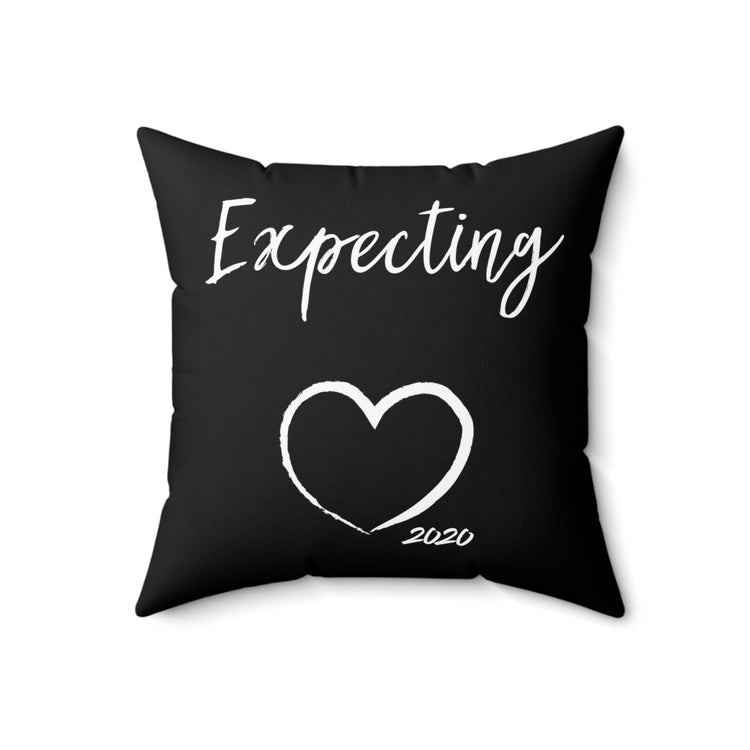 Expecting A Baby On 2020 Baby Bump Spun Polyester Square Pillow